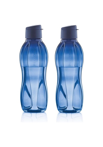 Tupperware Eco Şişe  Suluk Kolay Kapak 1L Lacivert 2'li