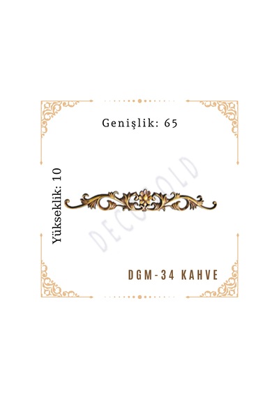 Decogold Saray Tavan Motif 10 65 Dgm-34 Kahve