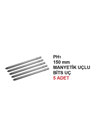 Yıldız Ph1x150 Mm Yıldız Bits Uç Manyetik 5 Adet