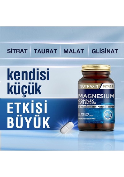 Ayrex Nutraxin Magnesium Complex Gıda Takviyesi, 60 Tablet