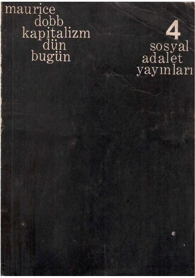 Kapitalizm Dün Bugün - Maurice Dobb Cep Kitabı 1.baskı