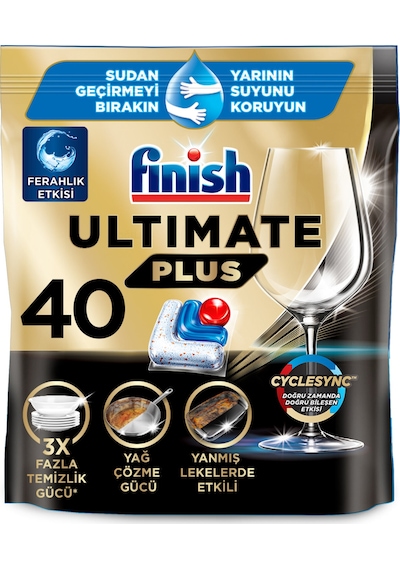 Finish Ultimate Plus Hepsi 1 Arada 40 Tablet 488 G