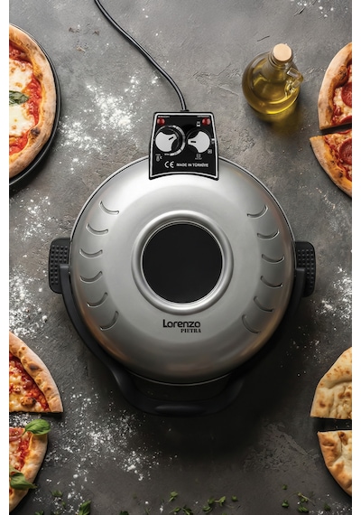 Lorenzo Pietra 12in1 Pizza Makinesi Lahmacun Tandır Ekmeği Bazlama Ve Fırın Yemekleri + Tepsi