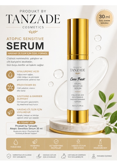 Produkt By Tanzade Care Fresh Sensitive Serum 30 Ml Hassas Ciltler İçin Nemlendirici Ve Bariyer Destekleyici Serum