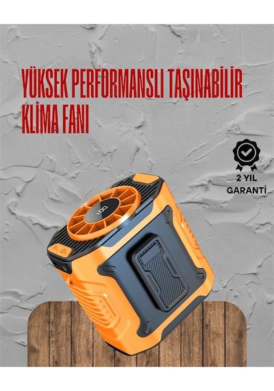Mey İthalat Turbo Mini Fan - Dijital Ekranlı, Sessiz & Şarjlı Serinlik