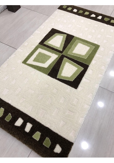 Saray Halı Samyeli 10818 Wy 80X150 Yeşil Krem Küçük Ölçü Halı !