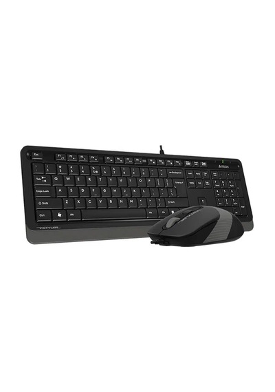 A4 Tech F1010 Q Usb Gri Mm Kablolu Klavye Mouse Set Lazer
