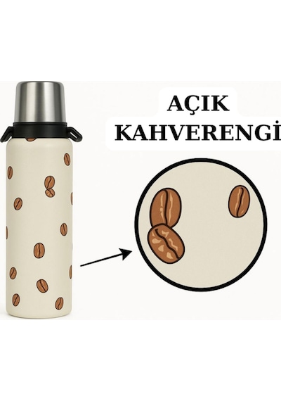 Klasik 1.9 Lt. İle Uyumlu Omuz Askılı Termos Kılıfı Açık Kahverengi