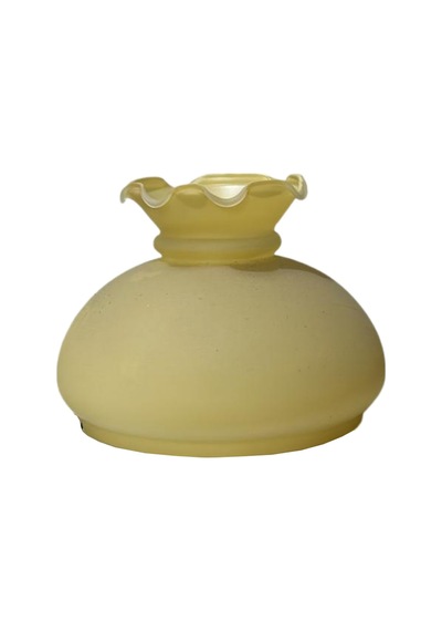 Aladdin Cam Eski Tip Otantik Tasarım Eski Model Yedek Avize Camı Çap 17 Cm Somun