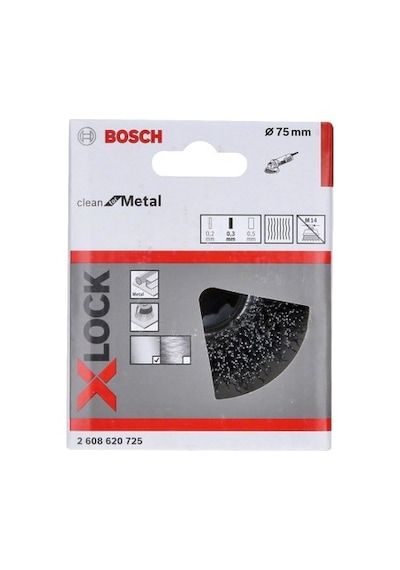75 0,3 Metal İçin Saçaklı Tel Fırça, Yüksek Kalite