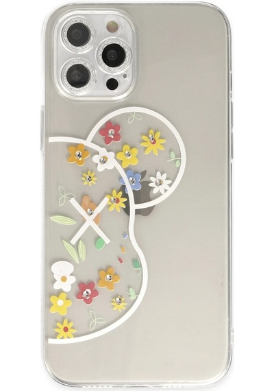 Mey İthalat Apple Uyumlu iPhone 12 Pro Kılıf Lucky Silikon - Lucky 6 Şeffaf