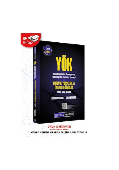 2026 Gys Yök Görevde Yükselme Ve Ünvan Değişikliği Sınavlarına Hazırlık Konu Anlatımlı Soru Bankası E-kitap