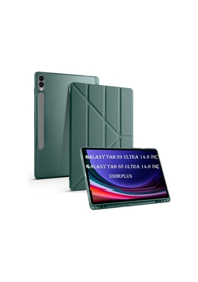 S10/s9/s8 Ultra 14.6inç İle Uyumlu Kılıf Kalem Bölmeli Trifolding Case X900-10-20 Koyu Yeşil Sku: Zeusb0dy57kblv Arka Kapak S10/s9/s8 Ultra 14.6inç İle Uyumlu Kılıf Kalem Bölmeli Trifolding Case X900-10-20 Koyu Yeşil Sku: Zeusb0dy57kblv Arka Kapak