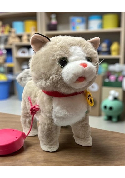 Peluş Oyuncak Köpek Kumandalı Pilli Kuyruk Sallayan Sesli Haraketli 1 Adet