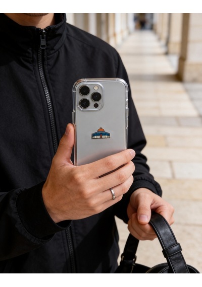 Kubbetü S Sahra Renkli Telefon Sticker 3d Metal Tasarım, Arka Süs A300146