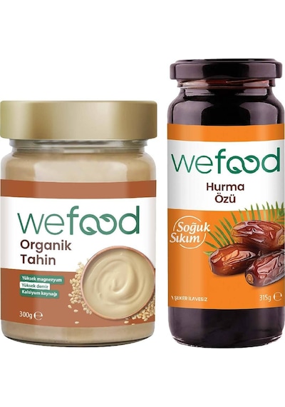 Wefood Organik Tahin 300 Gr + Hurma Özü 315 Gr