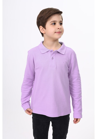 Toontoy Kids Toontoy Unisex Çocuk Nakışlı Tişört Lila