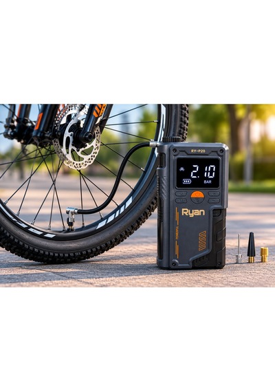 Akü Takviye Cihazı 1000a Ve Lastik Şişirme Kompresörü Powerbank Led El Feneri Taşıma Çantalı Ry-p20