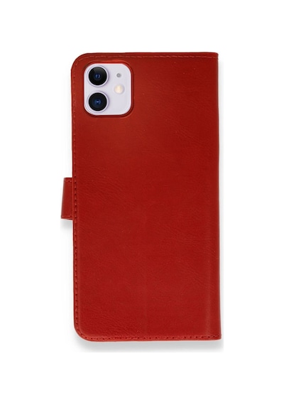 Apple iPhone Uyumlu   12 Mini Kılıf Trend S Plus Kapaklı Kılıf - Kırmızı