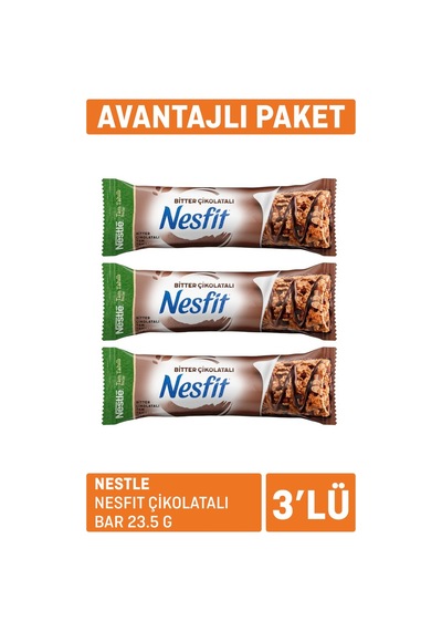 Nesfıt Çikolatalı Bar 3 X 23.5 G - 7 Adet Tarı