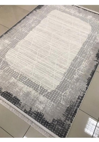 Padişah Halı Santo 60474 095 Serisi Akrilik Salon Oturma Yatak Odası Halısı Gri