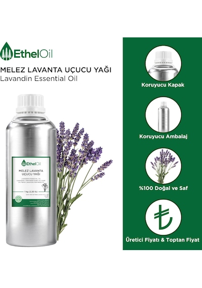 Etheloil Melez Lavanta Lavandin Uçucu Yağı 1 KG