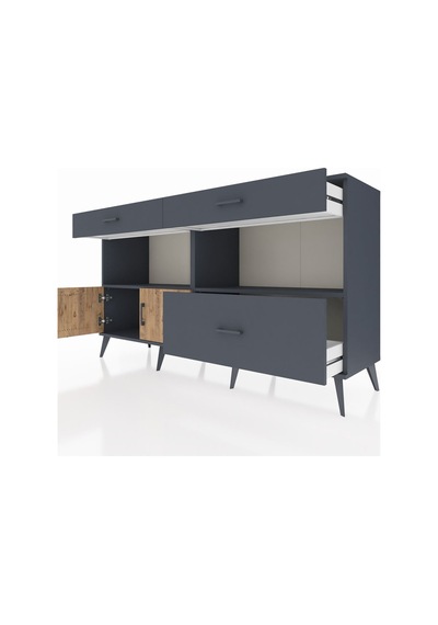 Hyperion Konsol 2 Raflı 3 Çekmeceli 2 Kapaklı 176x44x99 Antrasit-çam/antrasit Antrasıt/atlas Çam - Antrasıt Hyperion Konsol 2 Raflı 3 Çekmeceli 2 Kapaklı 176x44x99 Antrasit-çam/antrasit Antrasıt/atlas Çam - Antrasıt