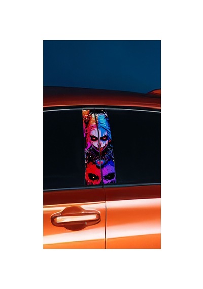 Araç Kapı Direk Kaplama Folyosu Joker Desenli Sağ Sol Takım 2 Adet - 22x50 Cm Görsel - 785710707
