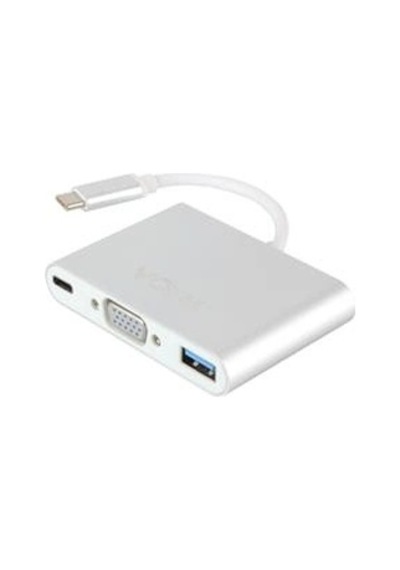 Vcom Cu426m Type-c-m To Vga-f Usb 3.0-f Type-c-f Çevirici Kdo