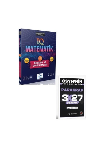 2027 Paraf 2027 Iq Matematik 2. Seri İntegral Ve Uygulamaları Soru Kütüphanesi+ Evp Akademi Paragraf