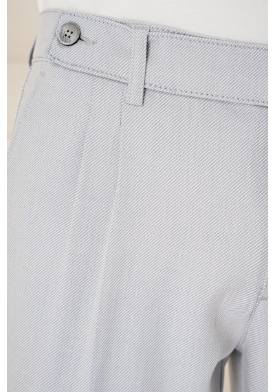 Efor Comfort Fit Çift Pileli Dokulu Esnek Pamuk Gri Mavi Pantolon P 1158 Gri - Mavi