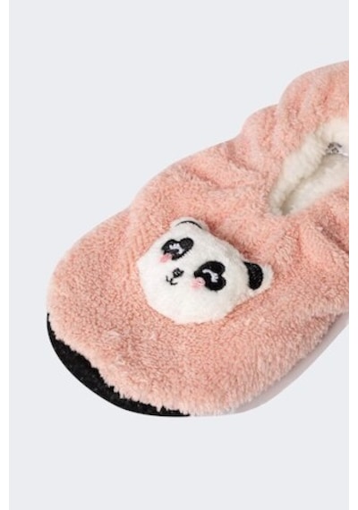 Defacto Kadın Panda Temalı Pelüş Ev Patiği B1762AX24AUPN1 Pembe
