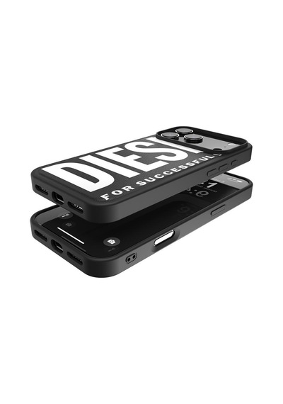 Diesel Apple iPhone 17 Pro Max Uyumlu Magsafe Destekli Core Kalıplı Kılıf - Siyah/beyaz