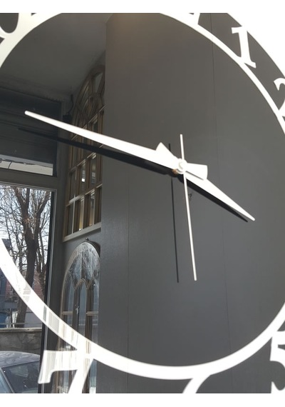 Ayna Denizi Silver Matris Black Model Gümüş Siyah Renk 50 CM Dekoratif Aynalı Duvar Saati Gümüş - Siyah