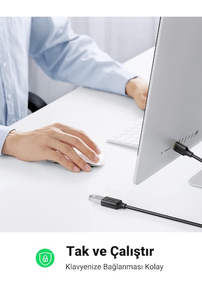 Usb 3.0 Uzatma Kablosu Uzatma Kablosu Usb 3.0 Kart Okuyucu, Klavye, Usb Bellek, Harici Sabit Disk, Usb Hub, Yazıcı, Tarayıcı, Kamera İçin A Erkek - A Dişi. 1m