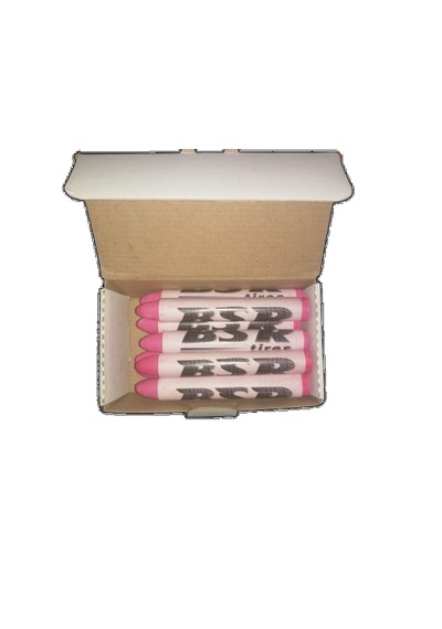 Lastik Kauçuk Tebeşiri Meksika Pembe, 12ad/pk