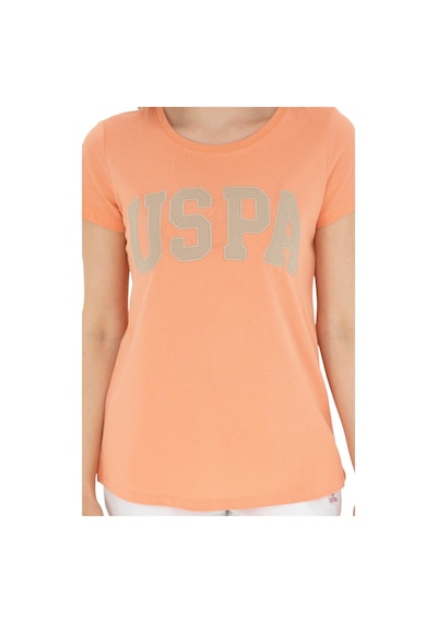 U.S. Polo Assn. Kadın Basic Tişört 1804839 Somon U.S. Polo Assn. Kadın Basic Tişört 1804839 Somon