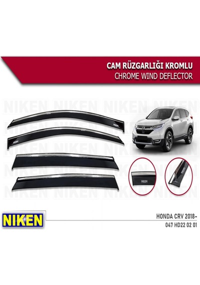Cam Rüzgarlığı Niken Kromlu Honda Crv 2018 Sonrası 4lü