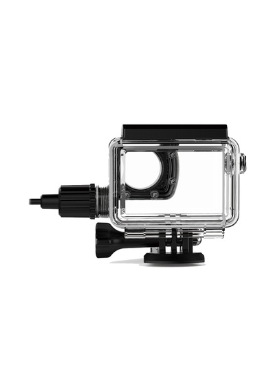 Sjcam Sj8 Motosiklet Şarjı Ve Su Geçirmez Housing Kılıf Şefaf