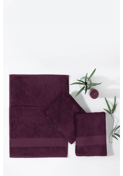 Yataş Essentials 3'lü El / Yüz / Baş Havlu Seti Fuşya - 50x90 CM Fuşya