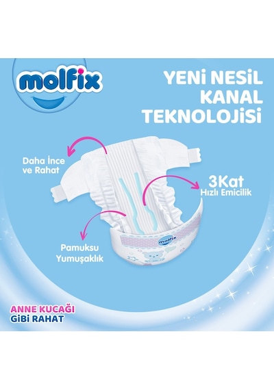 Molfix Bebek Bezi Beden:6 15+kg Extra Large Mega Pk 80 Adet