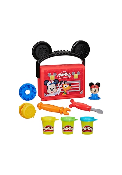 Play-doh Disney Junior Mickey Mouse Clubhouse, On-the-go Garaj Mickey Mouse Oyun Seti, Çocuklar İçin Sanat Ve El Sanat