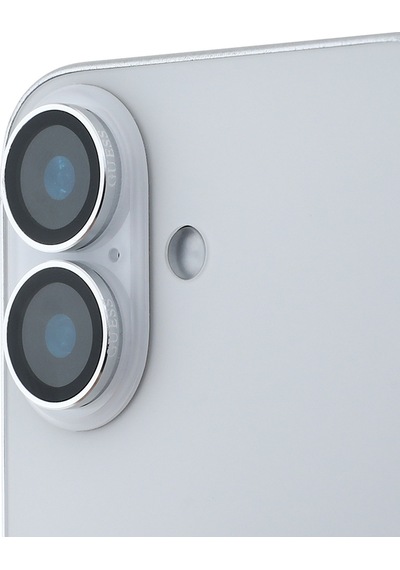 Apple Uyumlu iPhone 16 Plus Guess Lisanslı Metal Kamera Lens Koruyucu Gümüş