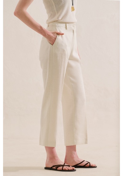 Manuka Keten Klasik Pantolon Bej Ss26pnt00035-10 No