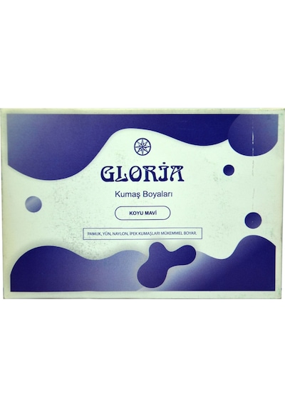 Gloria Kumaş Boyası Koyu Mavi 10 Gr Paket