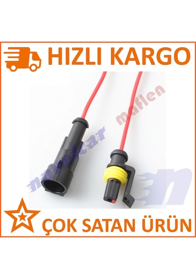 Maflen Su Geçirmez Hazır Bağlantı Soket 1pin Dişi erkek Set-s2953