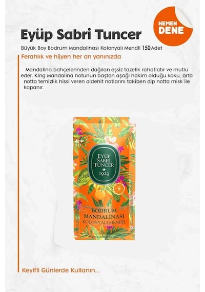 Kolonyalı Mendil Limon 50'li, 150'li Okyanus Ve Mandalina, Macadamia Losyon 250 Ml Rosie Tekli