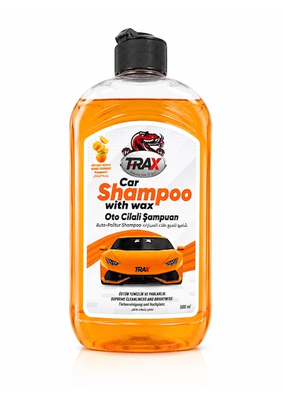 Trax Oto Cilalı Şampuan Derin Temizlik Portakal Kokulu 500 Ml