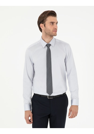Pierre Cardin Erkek Gri Gömlek Basic 50292520-vr024 Gri