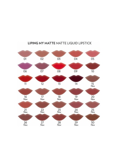 Liping My Matte Likit Ruj No: 10 - Suya Dayanıklı Ultra Mat Ruj 00